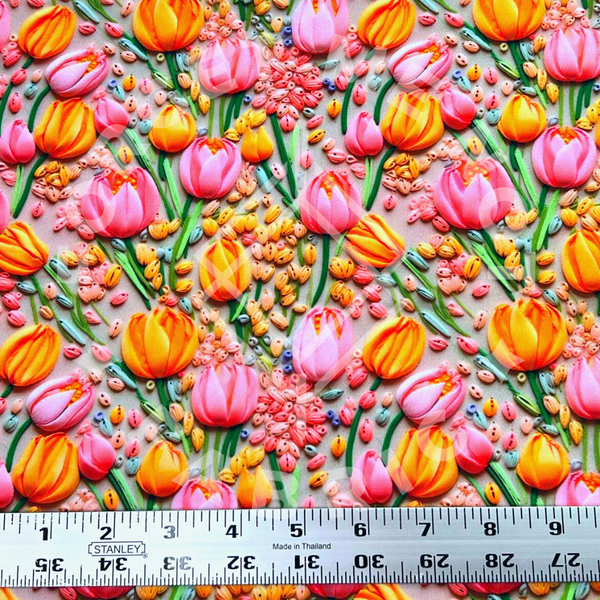Spring Tulips, Mediumweight DBP Fabric