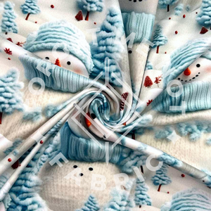 Knit Snowman, Heavy DBP Fabric