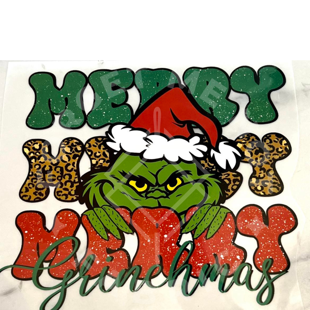 Merry Grinchmas Grinch Sublimation Print - Ready to Press