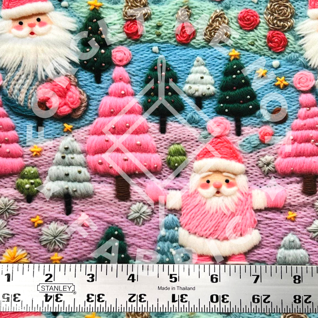 Cozy Christmas Village, Mediumweight DBP Fabric – Forget Me Not Fabric