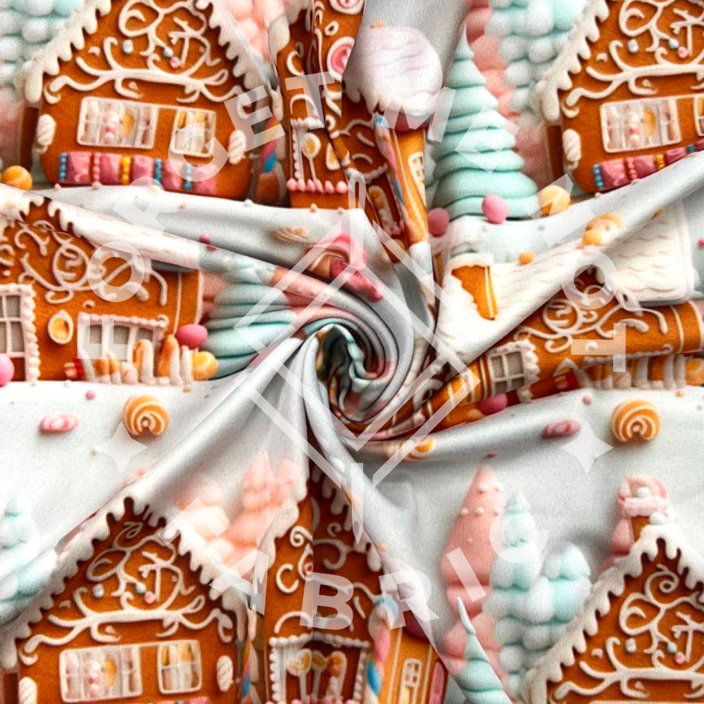 Gingerbread Village Wrapping Paper by CynthiaF