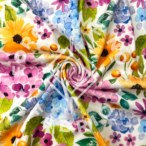 Summer Garden Floral, Lightweight DBP Fabric