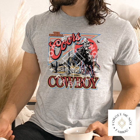 Coors Cowboy, Thin Matte Clear Film Screenprints