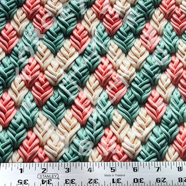 Muted Christmas 3D Knit, Mediumweight DBP Fabric