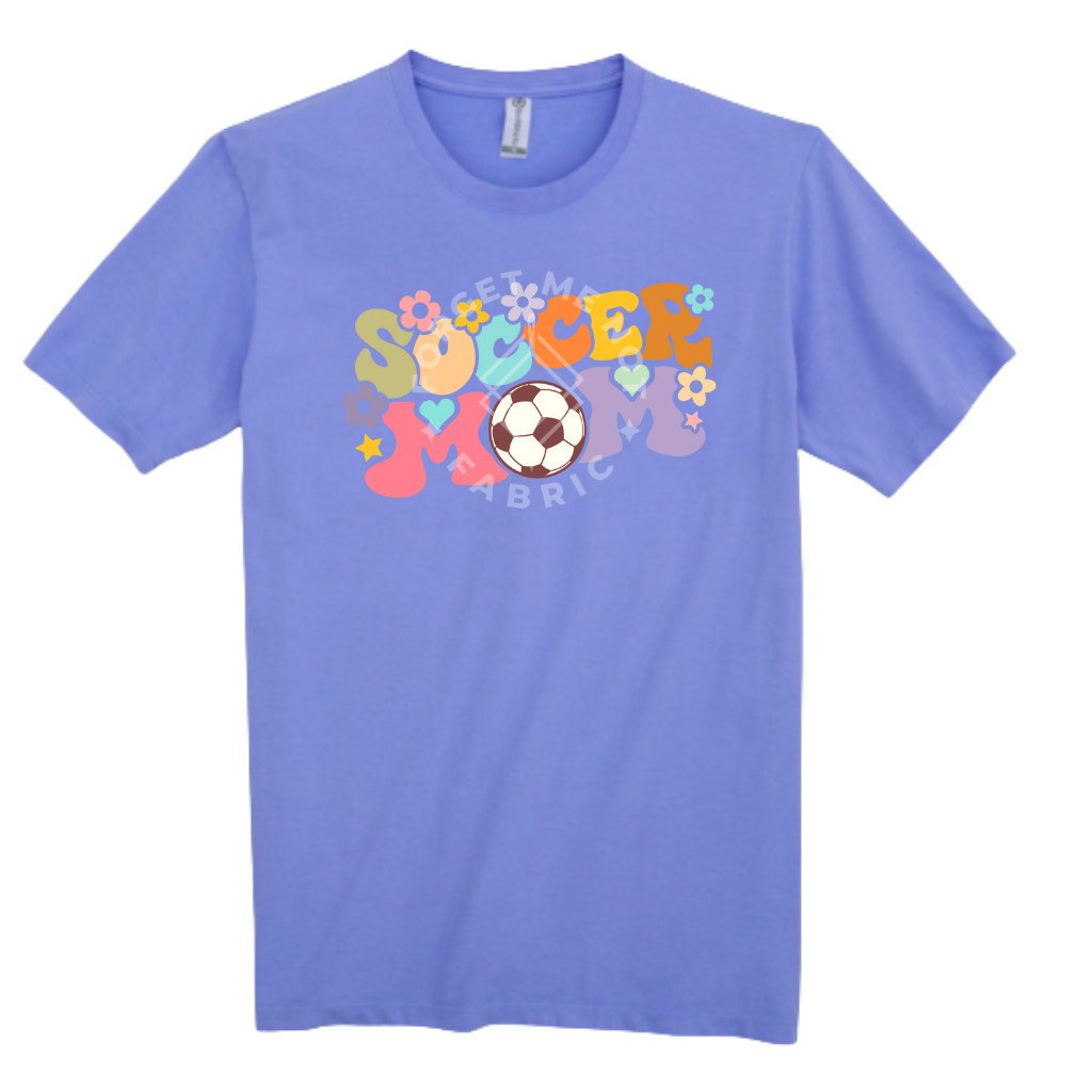 Soccer Mom, Royal Blue T-Shirt (Size Medium), Graphic Shirts