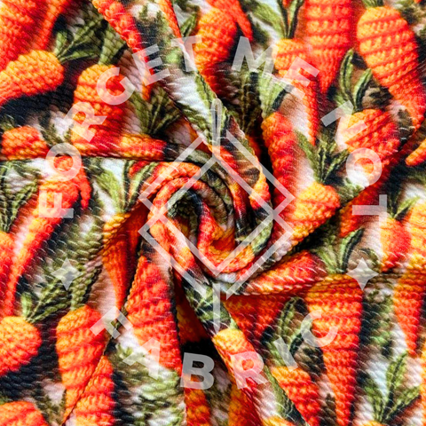 Embroidered Carrots, Bullet Fabric