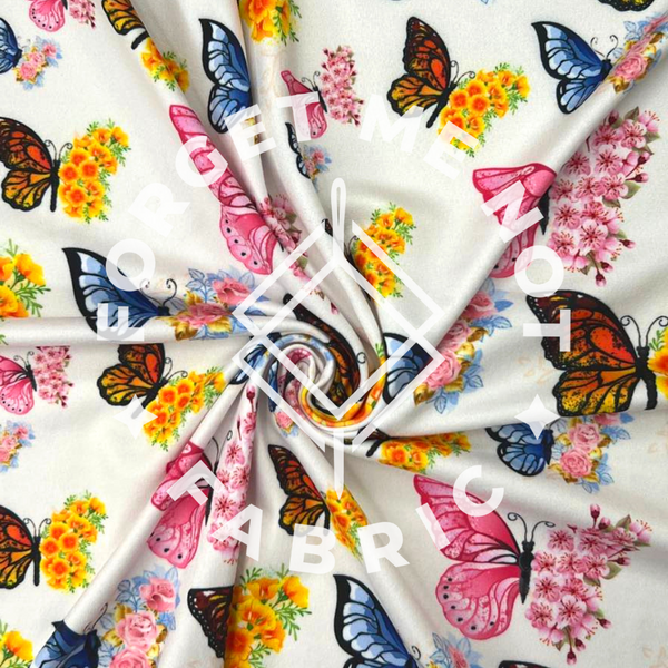 Floral Butterfly, DBP Butter Fabric