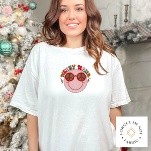 Merry Mama Smiley, Christmas Sublimation Heat Transfer