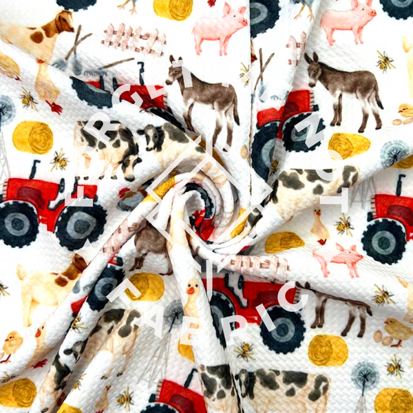 Love you to the Farm and Back, Bullet Knit Fabric