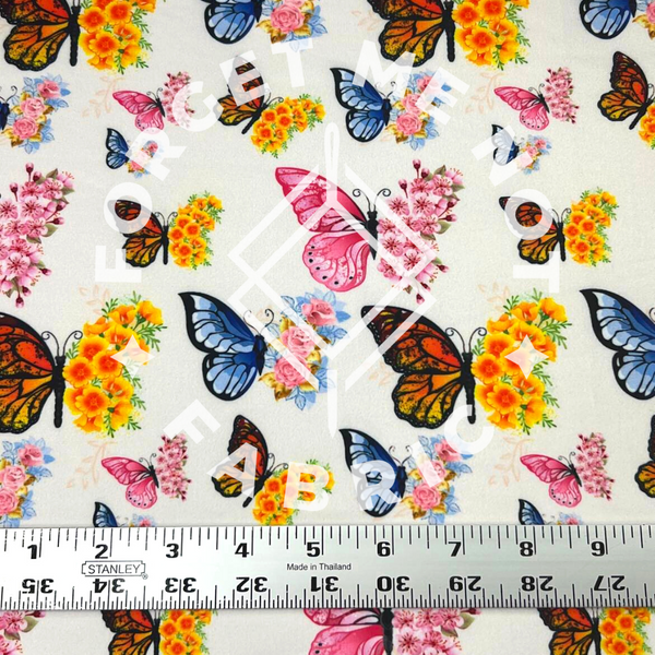 Floral Butterfly, DBP Butter Fabric