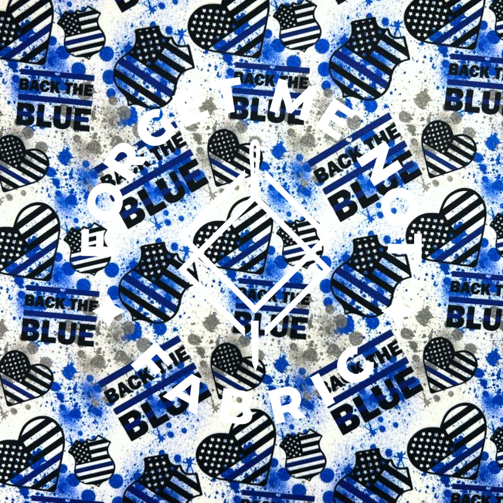 Back The Blue, 180 DBP GSM Fabric
