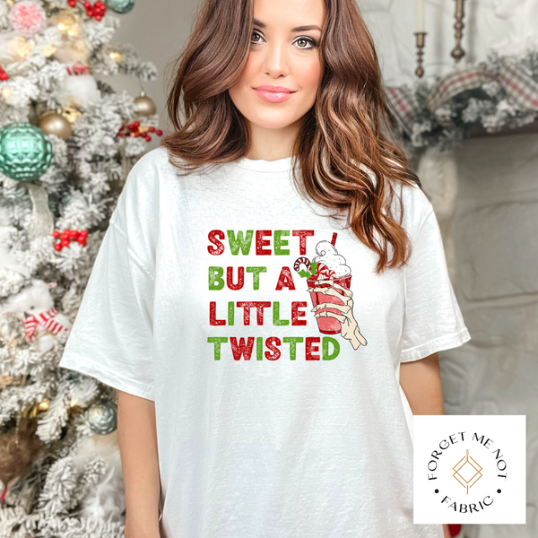 Sweet But A Little Twisted, Christmas Sublimation Heat Transfer