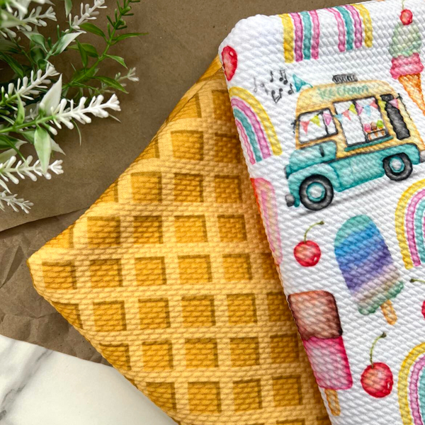 Ice Cream Truck, Bullet Knit Fabric
