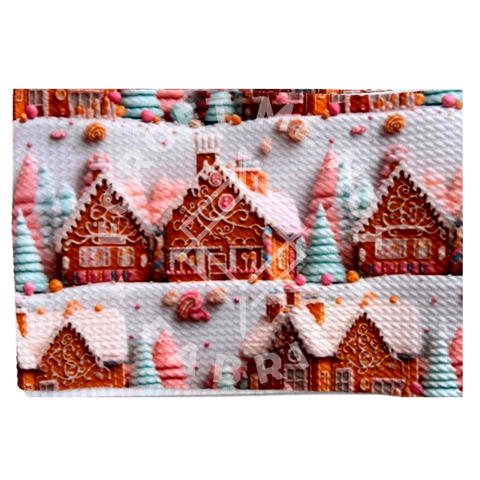 Ready To Bow Strip 5"x 60"  Gingerbread Village
