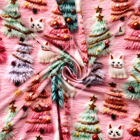 Christmas Cats, Lightweight DBP Fabric