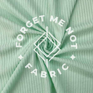 Mint Green, Yummy Rib Knit Fabric, Apparel Rib Knit Fabrics, Mint Green Knit Fabric 4:2