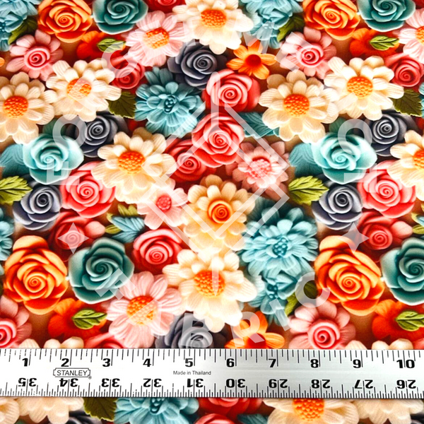 Colorful Spring Floral, Mediumweight DBP Fabric