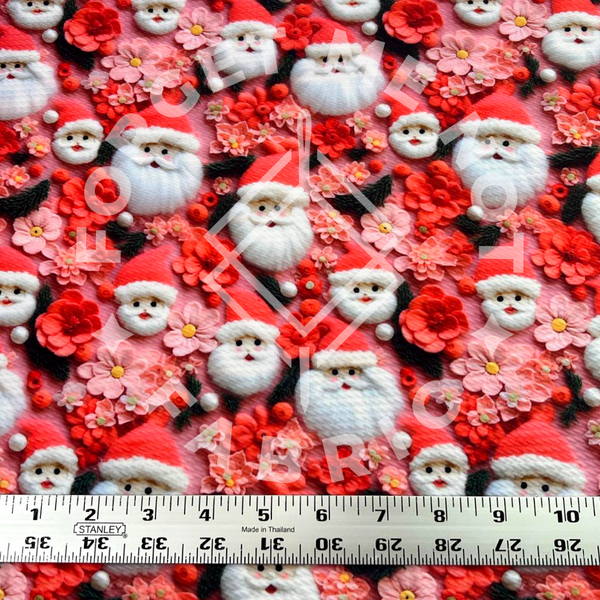 Fluffy Beard Santas, Bullet Fabric