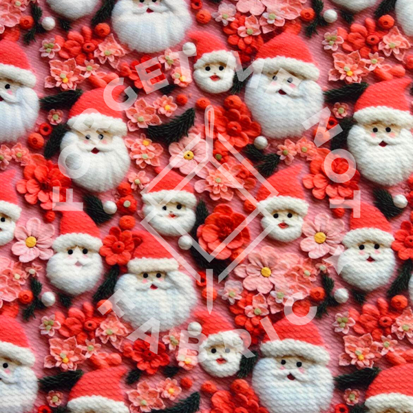 Fluffy Beard Santas, Bullet Fabric