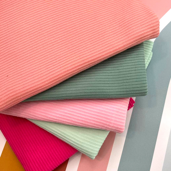Pink, Yummy Rib Knit Fabric, Apparel Rib Knit Fabrics, Pink Knit Fabric 4:2