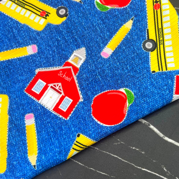 Vintage Denim School, Super Soft Rib Knit Fabric