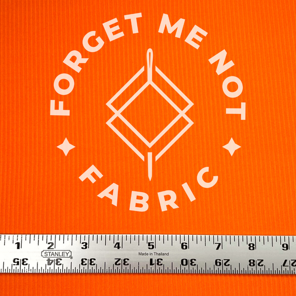 Bright Orange, Yummy Rib Knit Fabric, Apparel Rib Knit Fabrics, Bright Orange Knit Fabric 4:2