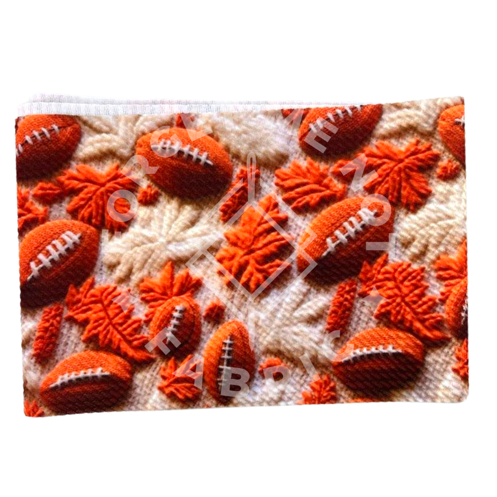 Ready To Bow Strip 5"x 60"  American Football Fall Knit
