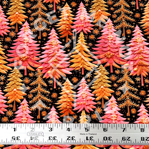 Pearl Escent Trees, Mediumweight DBP Fabric