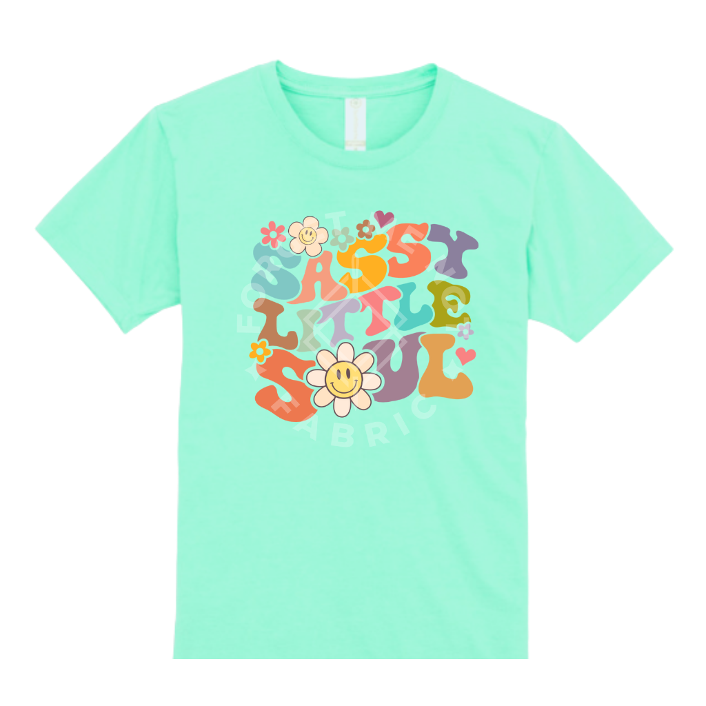 Sassy Soul, Turquoise T-Shirt(Size XSmall Youth), Graphic Shirts