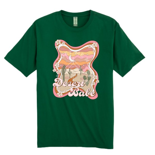 Desert Babe, Pine Green T-Shirt (Size Large), Graphic Shirts