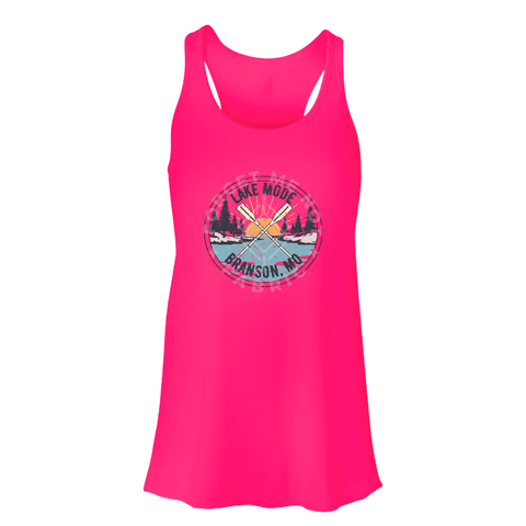 Lake Mode, Branson MO, Pink Tank Top (Size Medium), Graphic Shirts