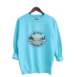 Lake Mode Branson, Blue Sweatshirt (Size Medium), Graphic Shirts