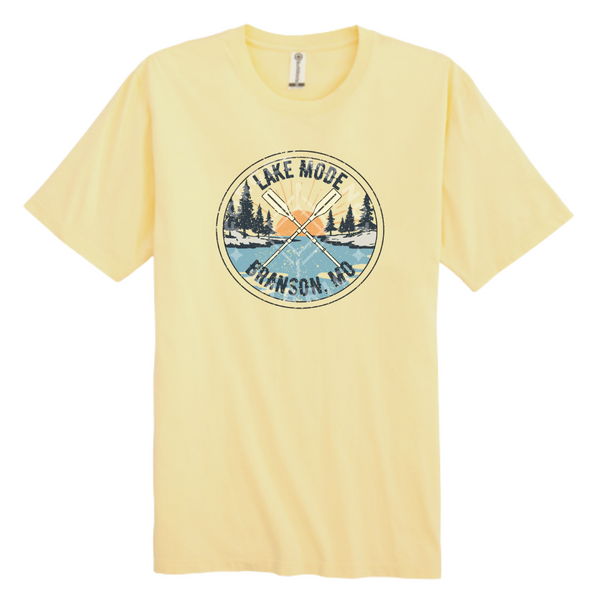 Lake Mode, Branson MO, Yellow T-Shirt (Size Medium), Graphic Shirts