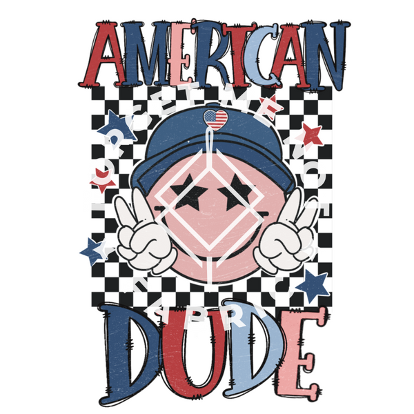 American Dude, Thin Matte Clear Film Screen prints #26