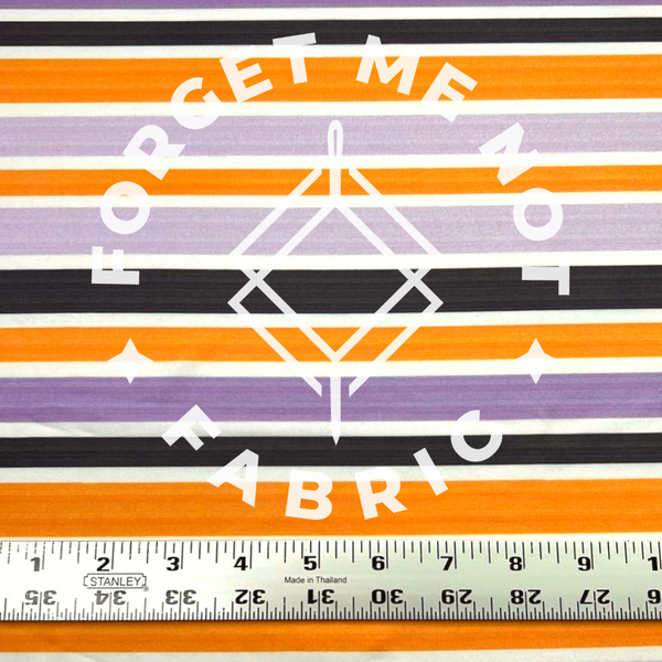 Distressed Purple Orange Stripe, Heavyweight DBP Fabric