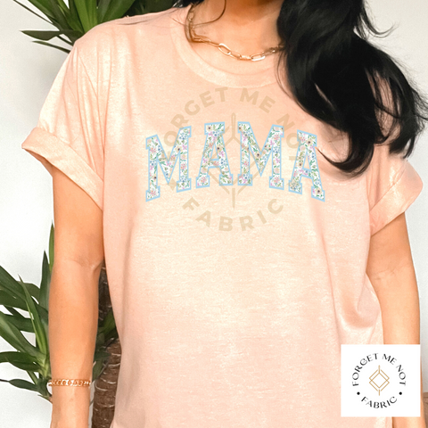 Mama Floral Letters, Sublimation Heat Transfer