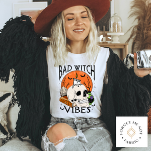 Bad Witch Vibes, Fall Sublimation Heat Transfer