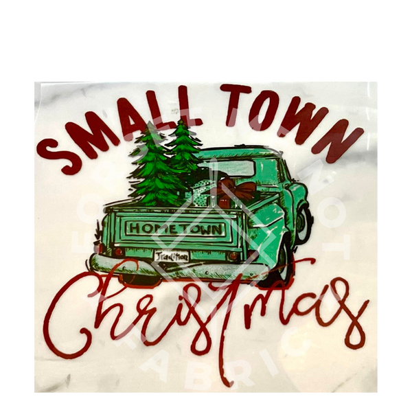 Small Town Christmas, Christmas Thin Matte Clear Film Screenprints