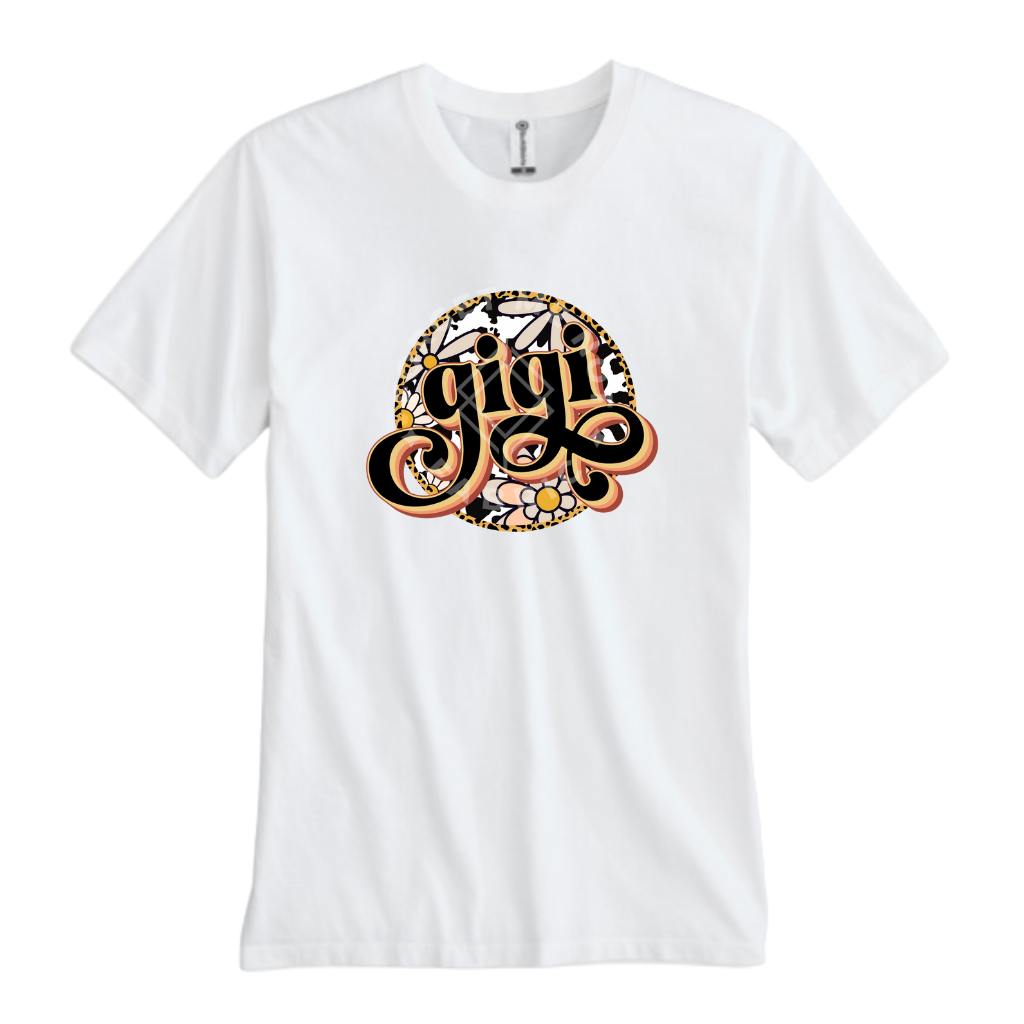 Gigi, White T-Shirt (Size XLarge), Graphic Shirts