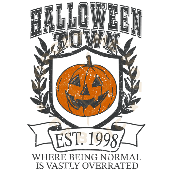 Halloween Town, Fall Sublimation Heat Transfer