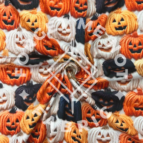 Pumpkin Neutral Embroidery, 180 DBP GSM Fabric