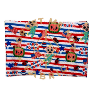 Ready To Bow Strip 5"x 60" USA Cutie Melon