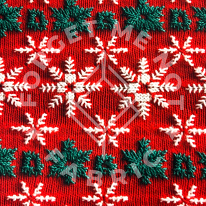 Red Snowflakes, Lightweight DBP Fabric