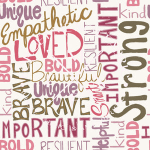 Affirmation Fabric, Self Love Fabric, Choose your Fabric, Scaling Options.