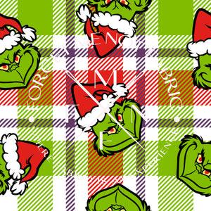 Mean Guy Christmas Bullet Fabric, Sized for Bows