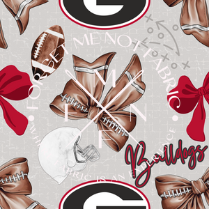 Coquette Football Sports Fabric, Choose your Fabric, Scaling Options.