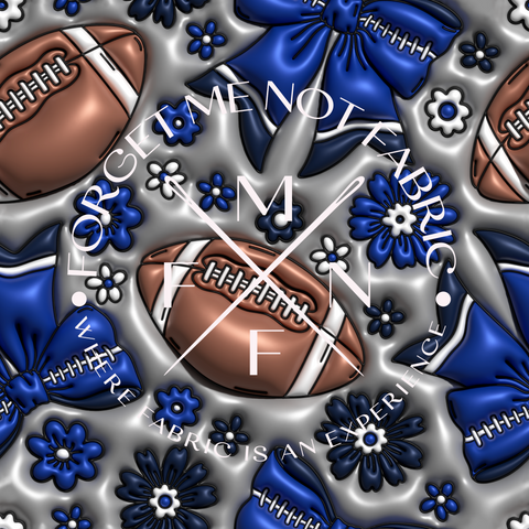 Coquette Inflated Bubble Style Football Sports Fabric, Choose your Fabric, Scaling Options.