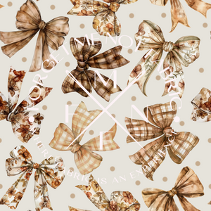 Fall Coquette Bows Fabric, Choose your Fabric, Scaling Options.