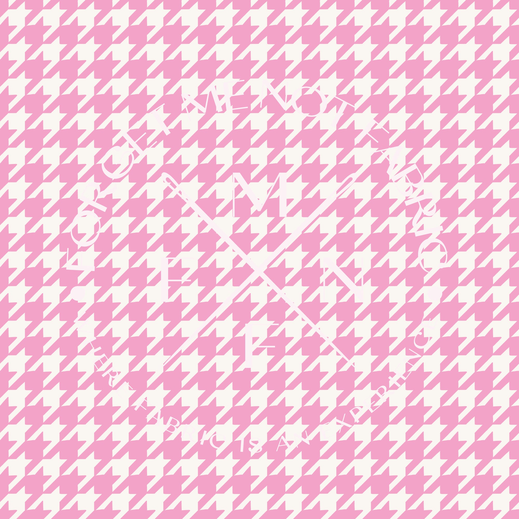 Houndstooth Pink Fabric, Choose your Fabric, Scaling Options.