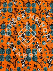 Orange Cactus Aztec, DBP Fabric